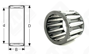 Подшипник K38x52x42.8 радиальный игольчатый 38-52-42,8 мм