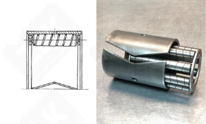 Подшипник 845806 радиальный роликовый 30-56-76 мм