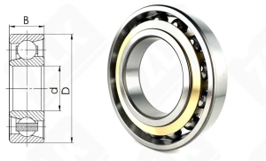 Подшипник 46224Л (7224ACM) радиально-упорный шариковый 120-215-40 мм