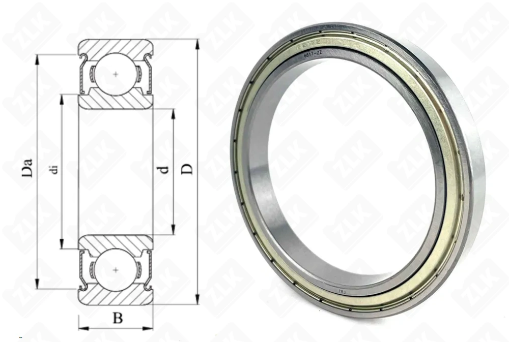 1000817 (61817ZZ,6817ZZ) FBJ