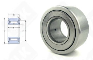 Подшипник NATR25 радиальный игольчатый 25-52-25 мм