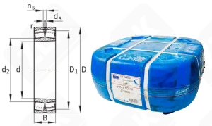 Подшипник 4153144Н (24044CCK30C3W33) радиальный роликовый самоустанавливающийся 220-340-118 мм