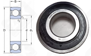 Подшипник 17263092RS1 (CS309) радиальный шариковый 45-100-25 мм