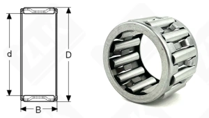 Подшипник K25x35x25 радиальный игольчатый 25-35-25 мм