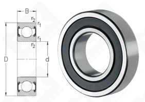 Подшипник 180202УС17Ш (62022RS) радиальный шариковый 15-35-11 мм