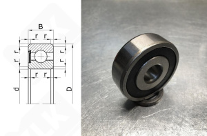 Подшипник 1160305 (61305RS) радиальный шариковый 25-62-21 мм