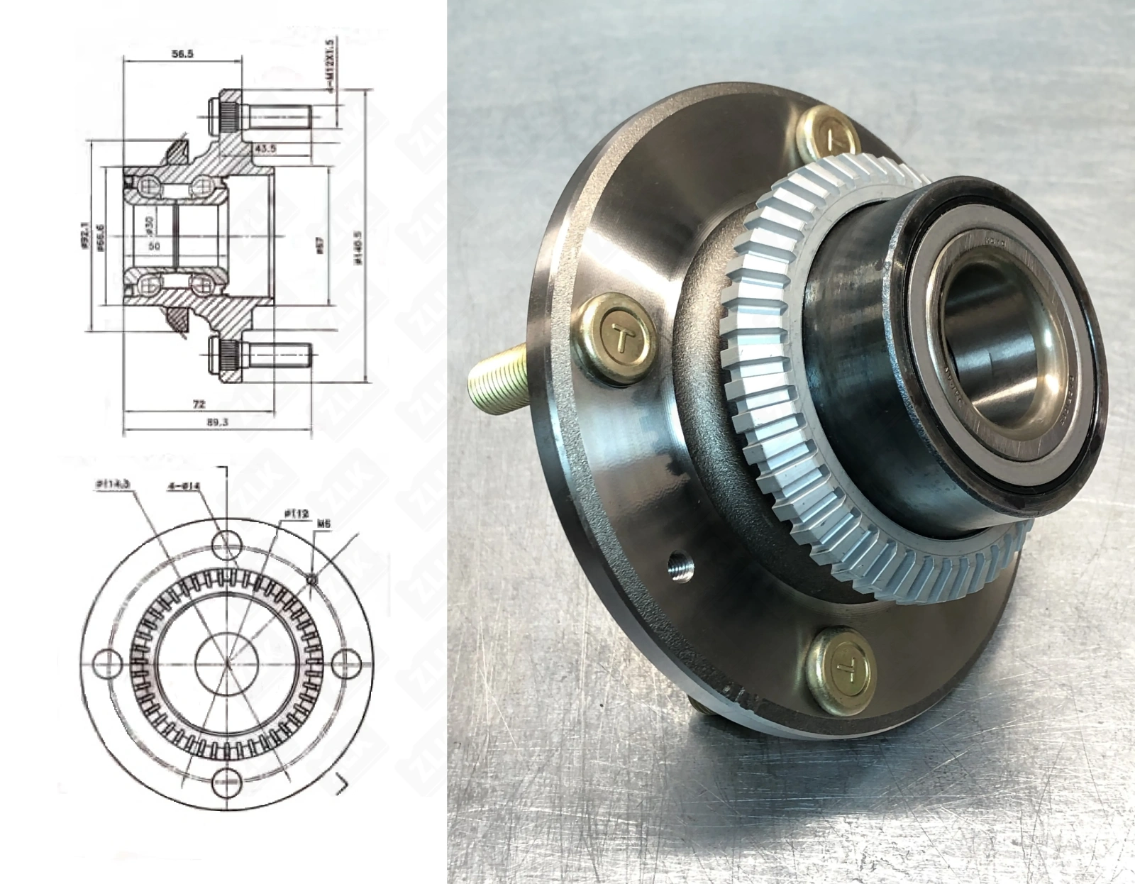 Подшипник шариковый  (VKBA3327) 30×66.5×59 мм SKF оригинал