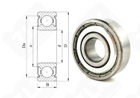 Подшипник 80201 (6201ZZ) радиальный шариковый 12-32-10 мм