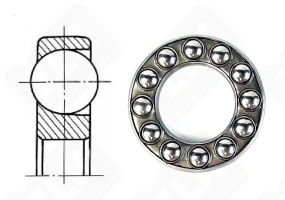 Подшипник 948102 упорный шариковый 15,3-27,7-4,763 мм