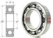 Подшипник шариковый 211 (6211) 55×100×21 мм ППЗ