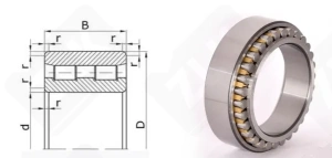 Подшипник 3282140 (5) (NN3040P5) радиальный роликовый 200-310-82 мм