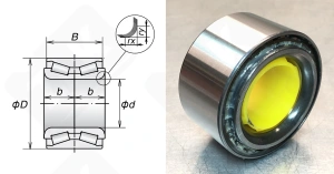 Подшипник JWB3037 радиально-упорный роликовый конический 41-68-35/40 мм