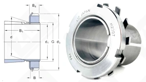 Втулка закрепительная H2307 FBJ 30-35-43 мм