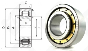 Подшипник 42609 Л (NJ2309M) радиальный роликовый 45-100-36 мм
