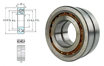 Подшипник шариковый (BSD3572C,FAGBSB035072T) 35×72×30 мм Timken оригинал