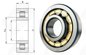 Подшипник 32414 Л (NU414M) радиальный роликовый 70-180-42 мм