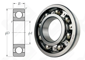 Подшипник 318 (6318) радиальный шариковый 90-190-43 мм
