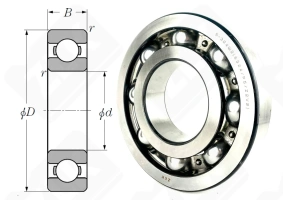 Подшипник 324 Ш2 (6324Z2V2P5) радиальный шариковый 120-260-55 мм