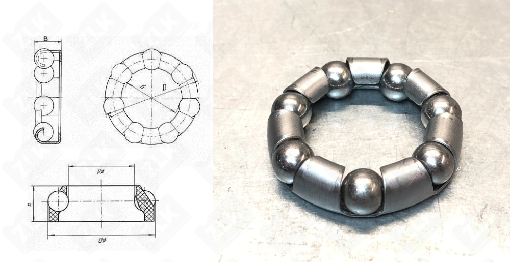 Подшипник 5/16"х7 шариков, d 38 мм велосипед