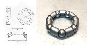 Подшипник 5/16"х7 радиальный шариковый 24-38-9 мм