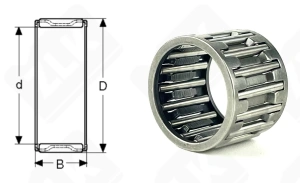 Подшипник K18x22x17 радиальный игольчатый 18-22-17 мм