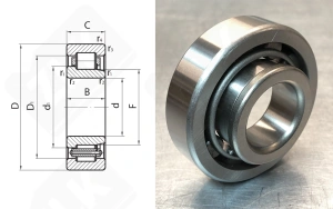 Подшипник 42305 (NJ305) радиальный роликовый 25-62-17 мм
