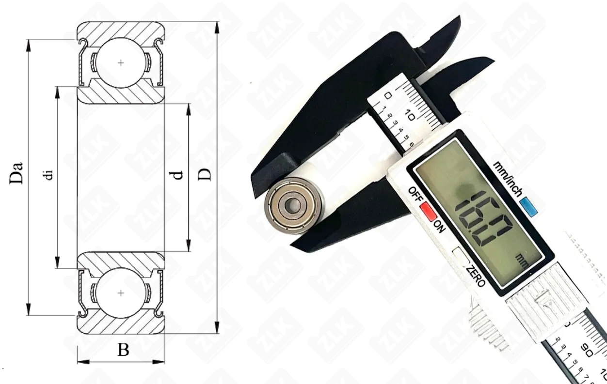 Подшипник шариковый 80034 (634 ZZ) 4×16×5 мм STC