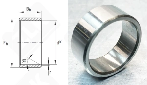 Подшипник LR25x30x12.5 радиальный игольчатый 25-30-12,5 мм