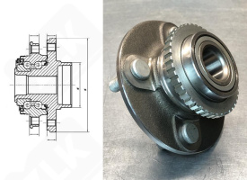 Подшипниковый ступичный узел VAG 7H0498611 радиально-упорный шариковый 30,163-149,5-94,5 мм