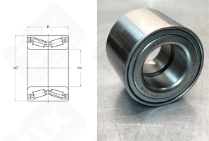 Подшипник VKBA3551 (BTH1024AE) радиально-упорный роликовый конический 40-73-55 мм