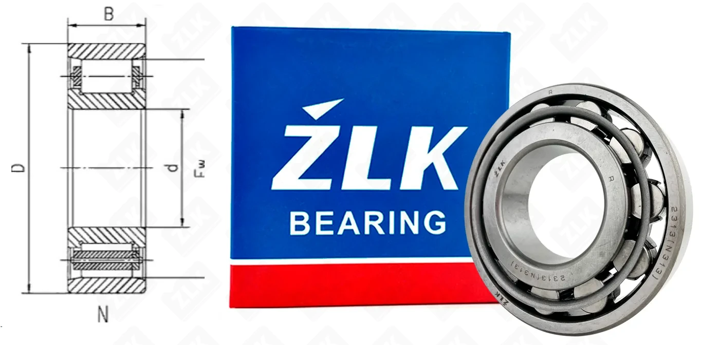 Подшипник роликовый 2313 (N313) 65×140×33 мм ZLK
