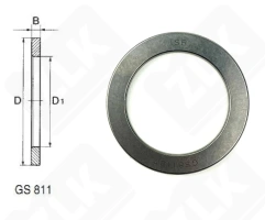 Подшипник GS 81107 упорный роликовый 35-52-12 мм