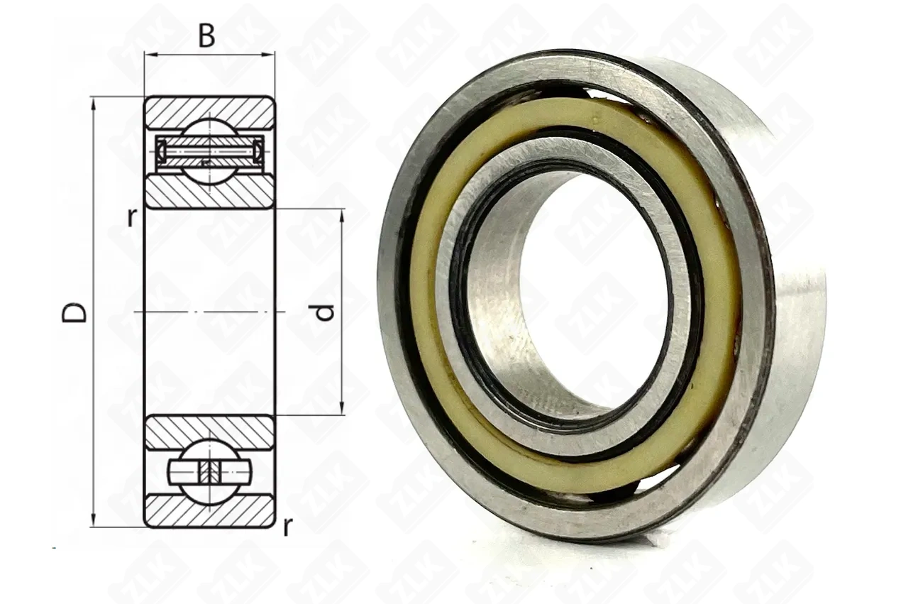 Подшипник шариковый 903 Е (903 Е) 17.7×35×8 мм Neutral