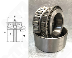 Подшипник 2097732 (352132) радиально-упорный роликовый конический 160-270-120 мм