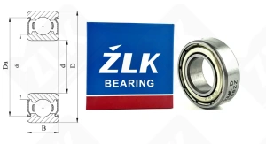 Подшипник 1000087 ZZ (687ZZ) радиальный шариковый 7-14-5 мм