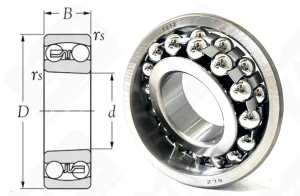Подшипник 1312 (1312) радиальный шариковый самоустанавливающийся 60-130-31 мм