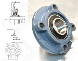 Подшипниковый узел 480208UKFC (UKFC208 LKG2082F)