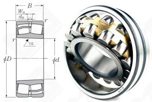 Подшипник 113508 Н (22208KMW33) радиальный роликовый самоустанавливающийся 40-80-23 мм