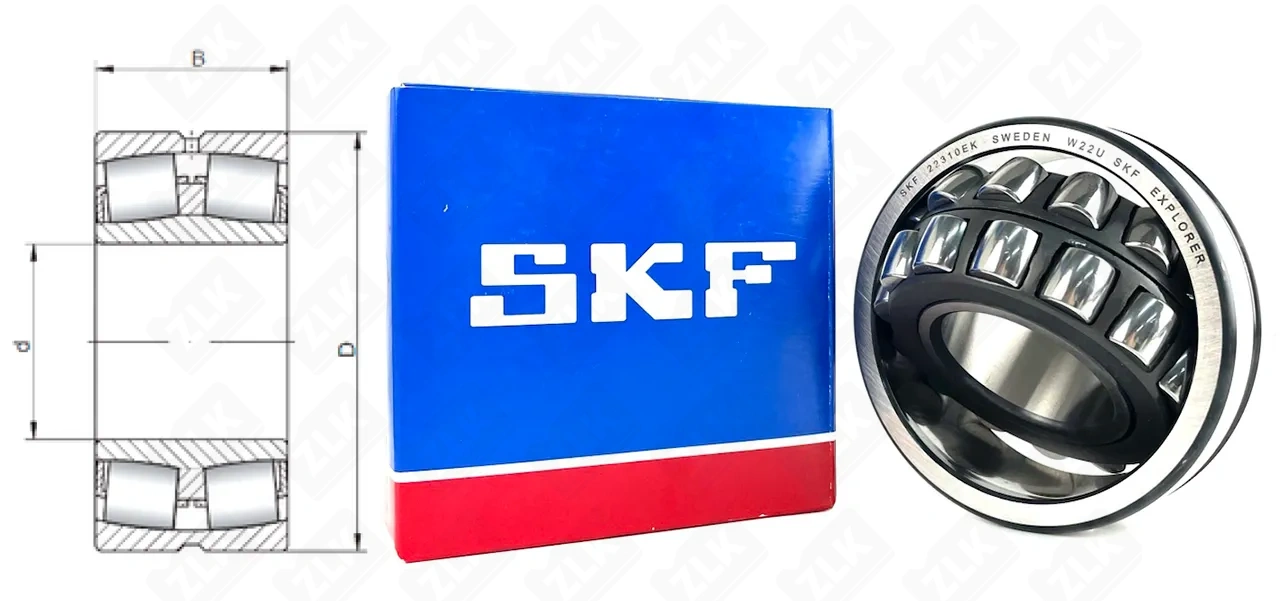 Подшипник роликовый 153610Н (22310EKW33) 50××40 мм SKF 