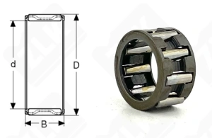 Подшипник K10x14x7,8 радиальный игольчатый 10-14-7,8 мм