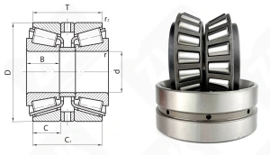Подшипник 98350/98789D радиально-упорный роликовый конический 88,9-200,025-115,888 мм