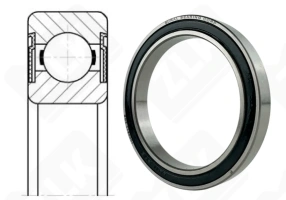 Подшипник 1000811 2RS (618112RS,68112RS) радиальный шариковый 55-72-9 мм