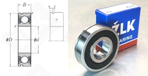 Подшипник 28TM07A2AENXR01E радиальный шариковый 28-68-19 мм