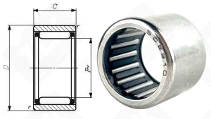 Подшипник SCE910 радиальный игольчатый 14,288-19,05-15,875 мм
