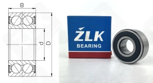 Подшипник 3056203Ш2 (52032RS,32032RS) радиально-упорный шариковый 17-40-17,5 мм