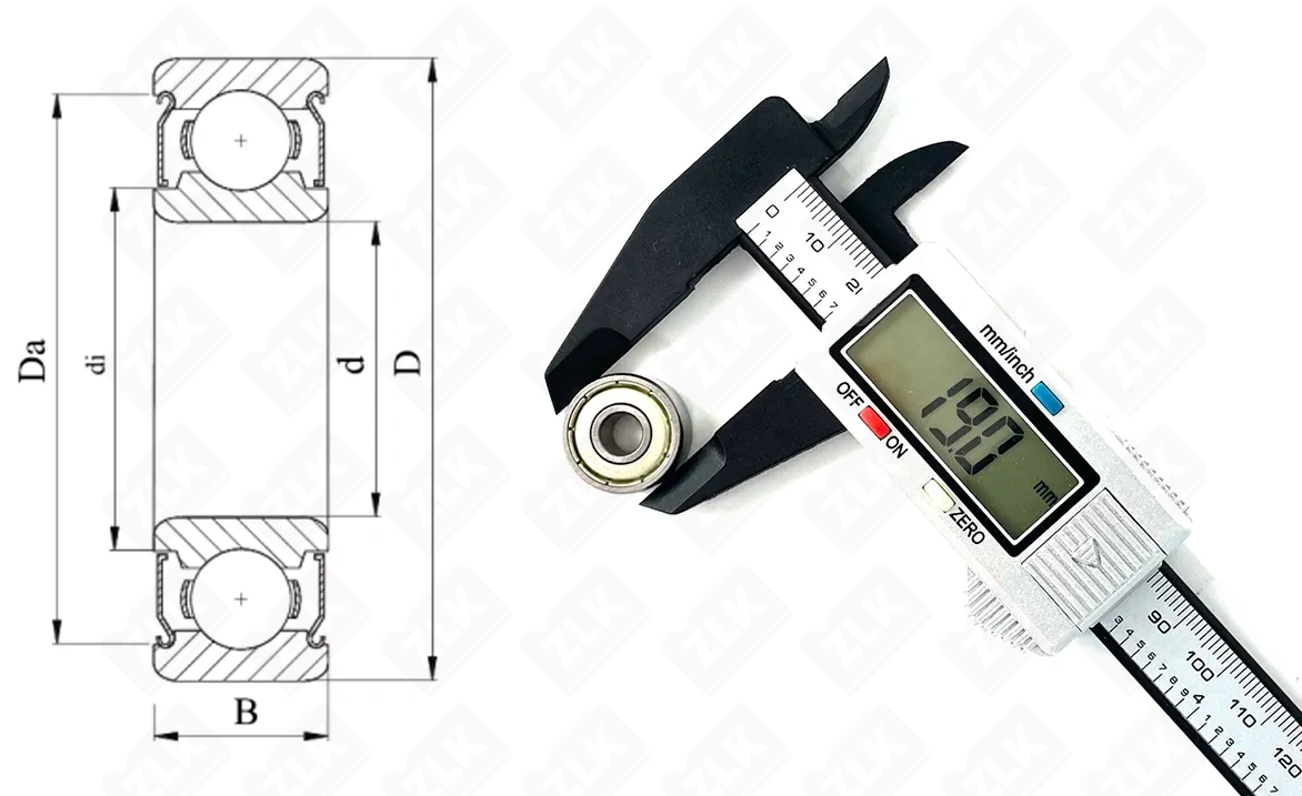 Подшипник шариковый (R4A ZZ) 6.35×19.05×7.142 мм Neutral