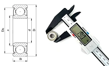 Подшипник шариковый (R4A ZZ) 6.35×19.05×7.142 мм Neutral
