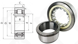 Подшипник 42726 (36) Е2М радиальный роликовый 130-250-80 мм