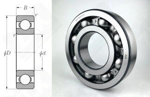 Подшипник 322 Ш (6322) радиальный шариковый 110-240-50 мм
