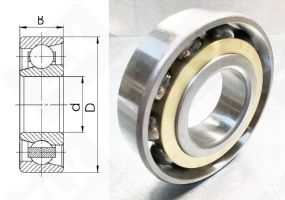 Подшипник 46320Л (7320ACM) радиально-упорный шариковый 100-215-47 мм